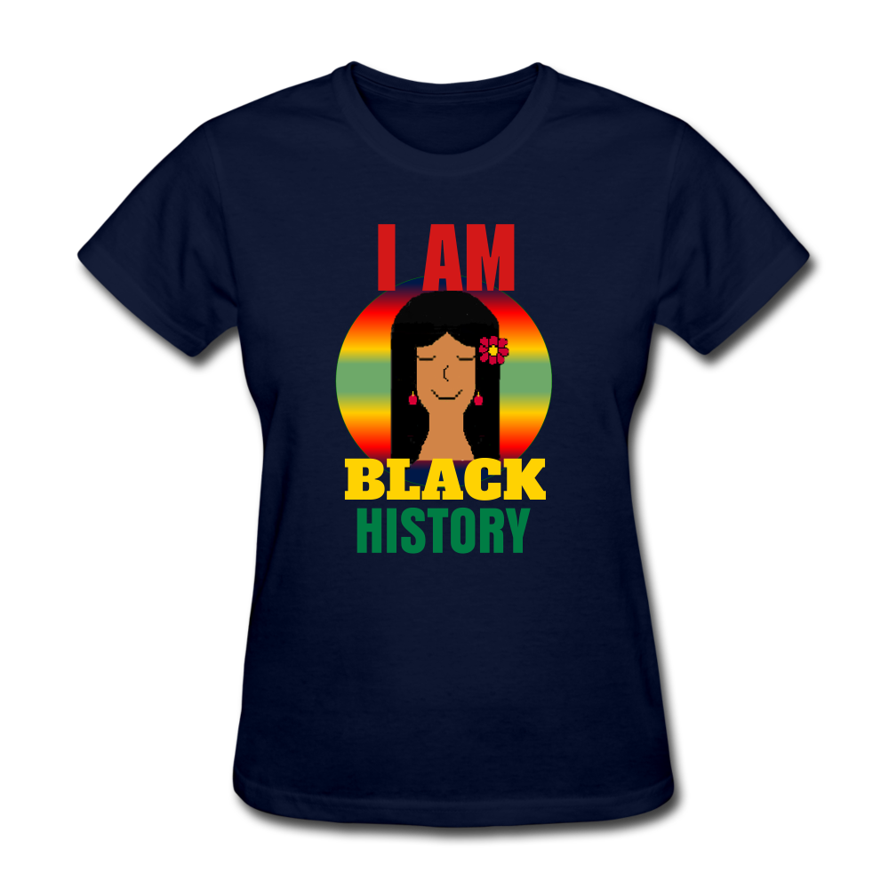 I Am Black History Women's T-Shirt - navy