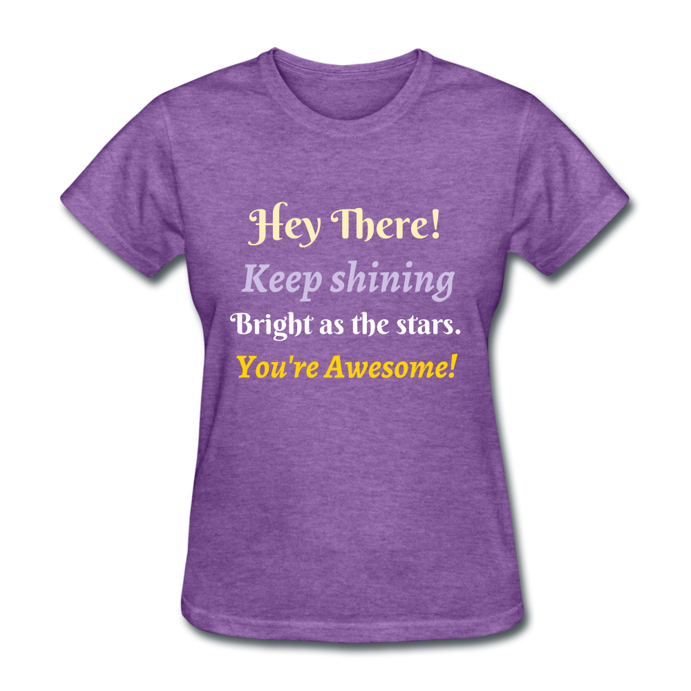 Hey There Women's T-Shirt - purple heather