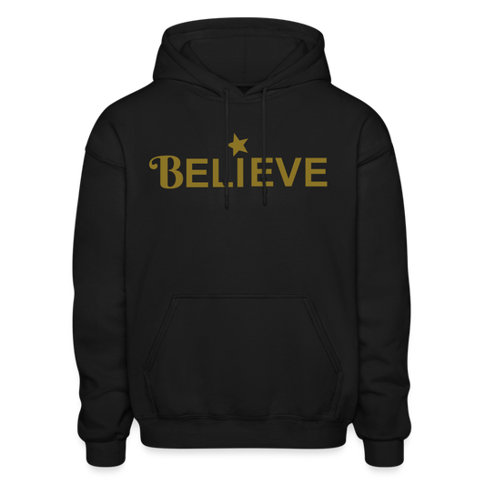 Believe Gildan Heavy Blend Adult Hoodie - black