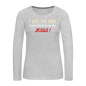 I Love The Lord Women's Premium Long Sleeve T-Shirt - heather gray